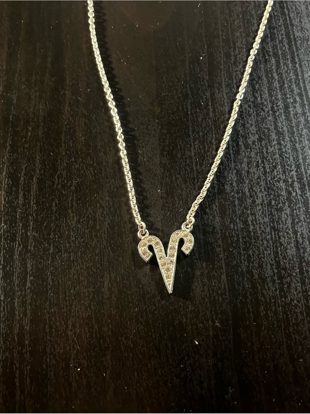 Sterling Silver Zodiac Aries Pendant Necklace in Silver